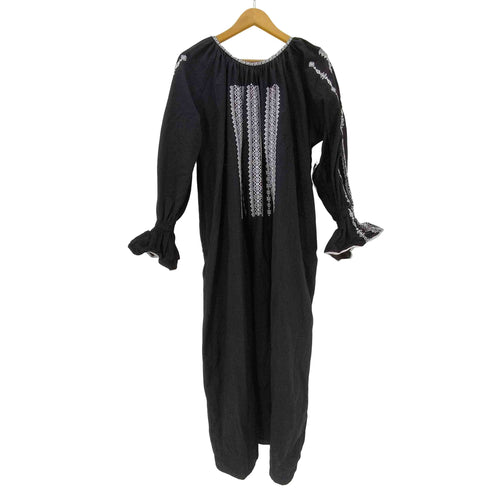 フリークスストア FREAKS STORE 23AW インド クロスステッチ 刺繍 ワンピース 綿麻生地 レディース FREE